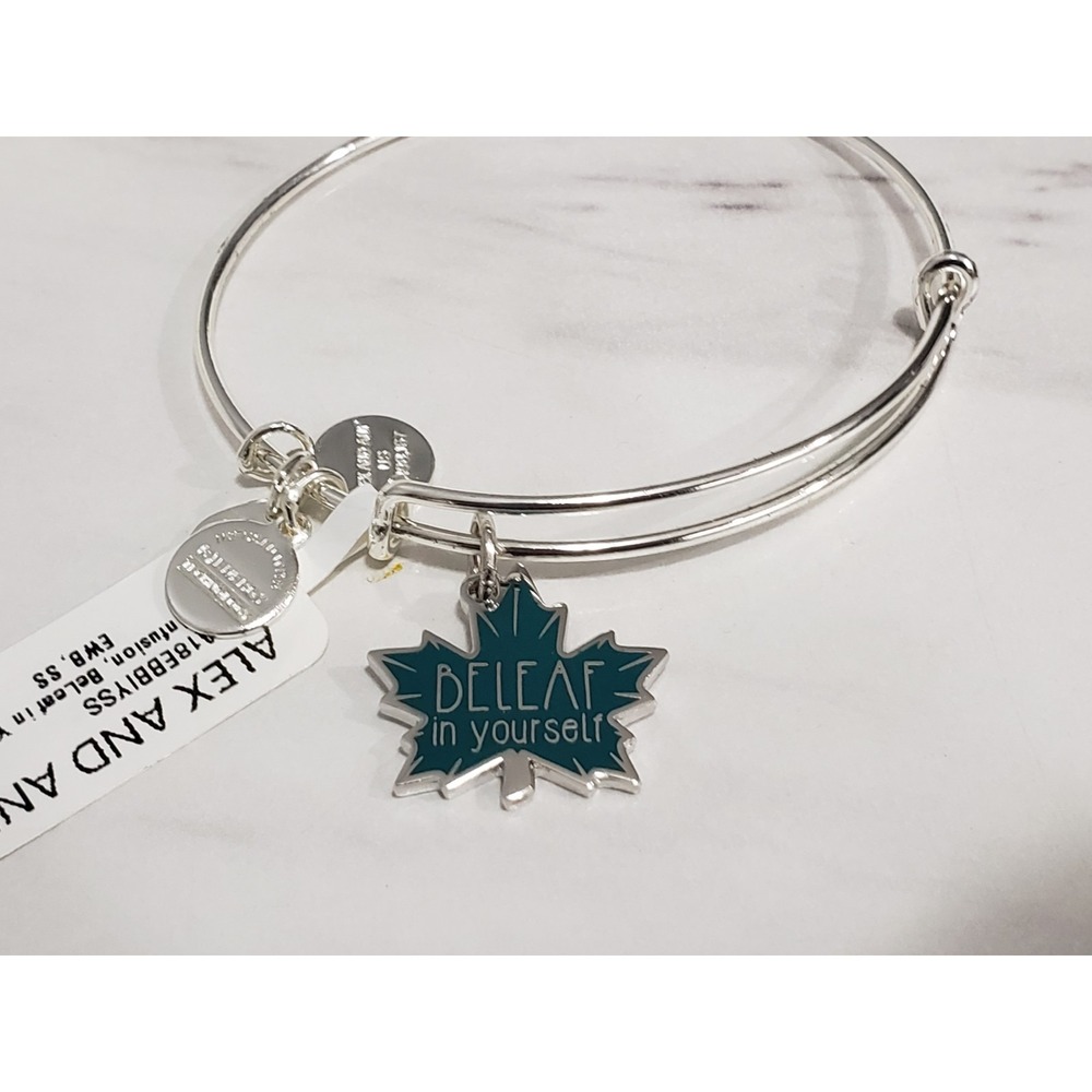 NEW Alex & Ani BELEAF IN YOURSELF affirmation bracelet gift inspiring teen